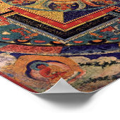 Poster Bouddha Mandala Tibétain antique Thanka (Coin)