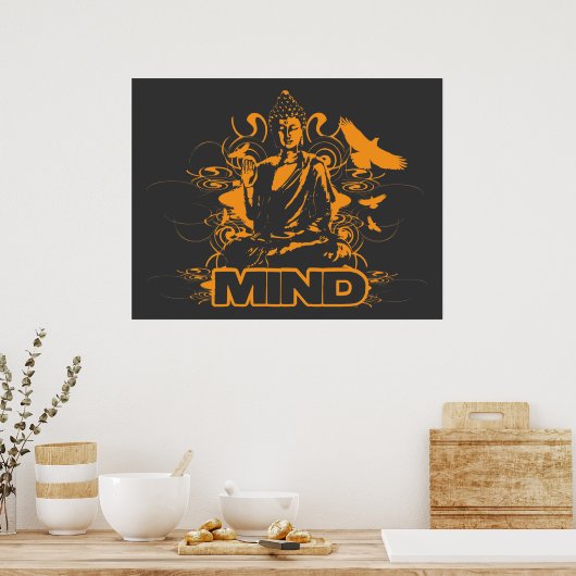 Poster Bouddha Mind'impression (Cuisine)