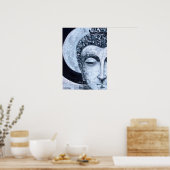 Poster Bouddha Moon - Nicole Whitty Art (Cuisine)