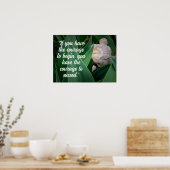 Poster Bouddha motivant (Cuisine)