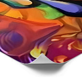 Poster Bouddha Multicolor Art Moderne (Coin)
