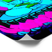 Poster Bouddha néon moderne (Coin)