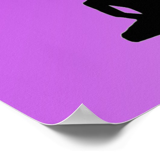 Poster Bouddha pourpre Namaste (Coin)