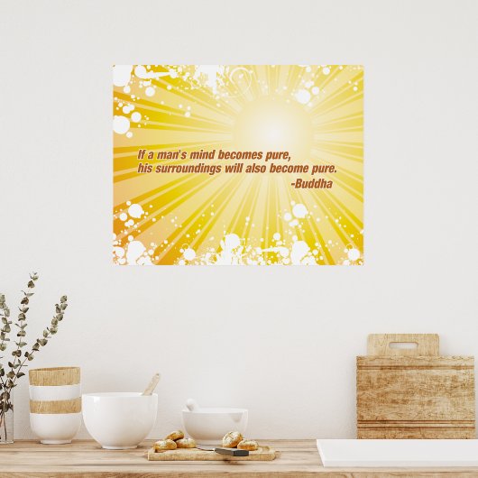 Poster Bouddha pur (Cuisine)