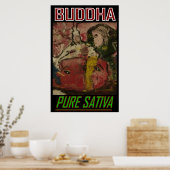 POSTER BOUDDHA PURE SATIVA (Cuisine)