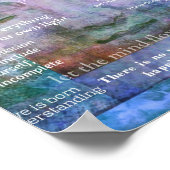 Poster Bouddha Réveil art spirituel avec citations (Coin)