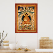 Poster Bouddha Shakyamuni Thangka (Cuisine)