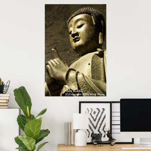Poster Bouddha silencieux (Bureau à domicile)