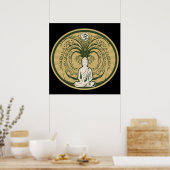 Poster Bouddha sous l'arbre de Bodhi (Cuisine)