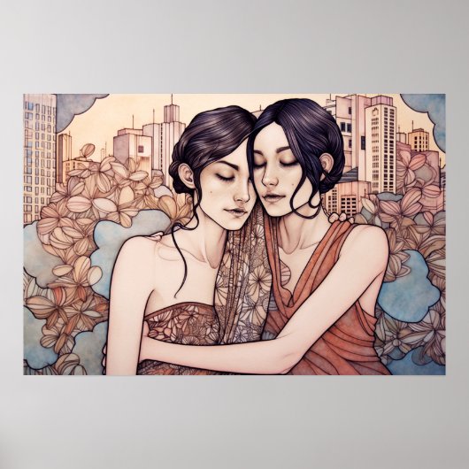 Poster Bouddha sous un soleil de South Beach (Devant)