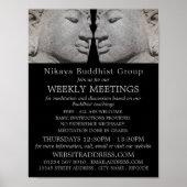 Poster Bouddha Statues, Groupe Bouddhiste Publicité (Devant)