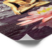 Poster Bouddha Sur Lotus (Coin)