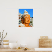 Poster Bouddha tête dans la neige (Cuisine)
