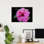 Poster Bouddha, Une Fleur Unique (Bureau à domicile)