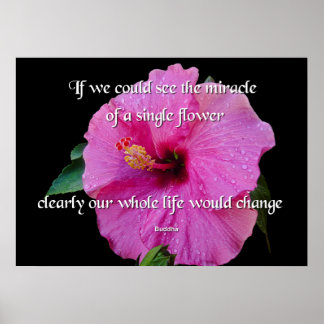 Poster Bouddha, Une Fleur Unique