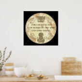 Poster Bouddha Vit sagement (Cuisine)