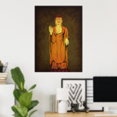 Poster Bouddha Vitarka Mudra (Bureau à domicile)