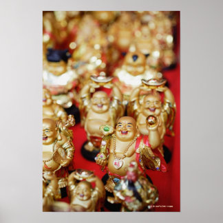 Poster Bouddhas riants chinois