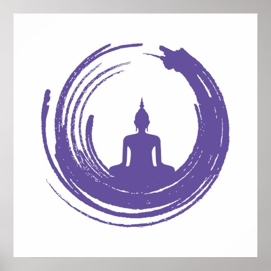 Poster Bouddhisme Ensō Budha Spiritualité zen (Devant)