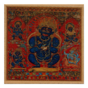 Poster Bouddhisme tibétain Mahakala