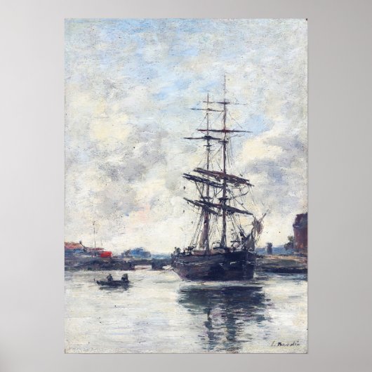 Poster Boudin - Bateau Sur Touques 1888 (Devant)