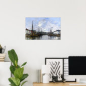 Poster Boudin - Bruxelles Harbour (Bureau à domicile)