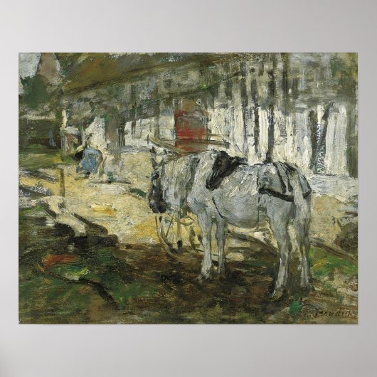 Poster Boudin - Cheval Breton (Devant)