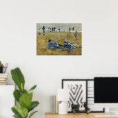Poster Boudin - Deux Hommes Sur La Plage (Bureau à domicile)
