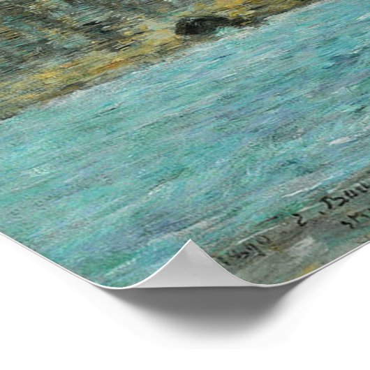 Poster Boudin - Etretat Cliff D'Aval 1890 (Coin)