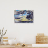 Poster Boudin - Nuages au-dessus de la mer 1860 (Cuisine)