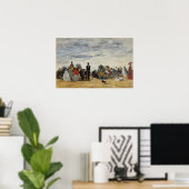 Poster Boudin - Plage À Trouville (Bureau à domicile)