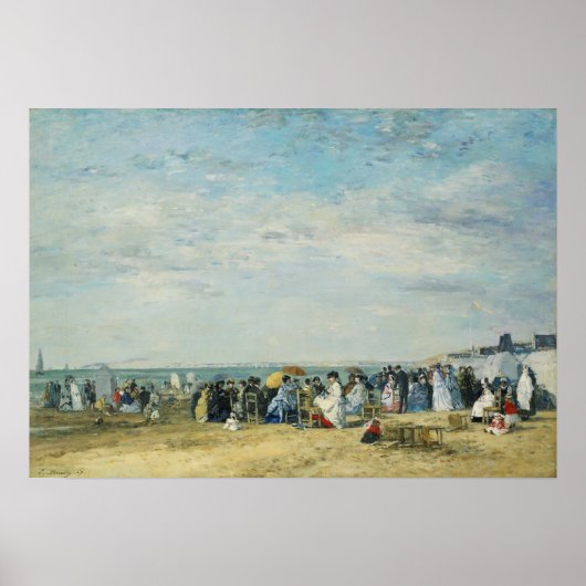 Poster Boudin - Plage De Trouville (Devant)