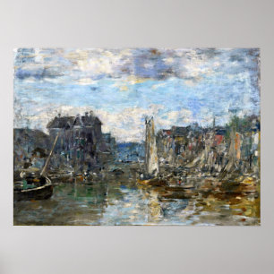 Poster Boudin - Pont De Bourse De Rotterdam 1876