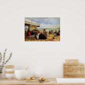 Poster Boudin - Scène de plage (Cuisine)