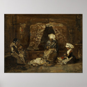 Poster Boudin - Tailors De Plougastel 1869
