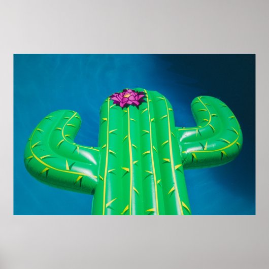 Poster Bouée de cactus gonflable (Devant)