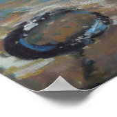 Poster Bouée jaune et voiles rouges Abersoch (Coin)