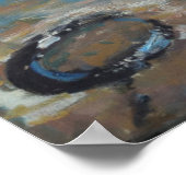 Poster Bouée jaune et voiles rouges Abersoch 2012 (Coin)