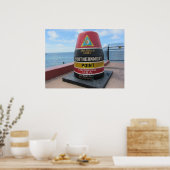 Poster Bouée Key West Historic Southernmost Point (Cuisine)