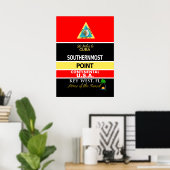 Poster Bouée Point la plus au sud Ouest (Bureau à domicile)