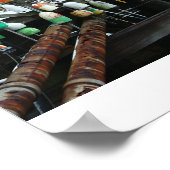 Poster bouées accrochées sur la jetée plymouth ma. (Coin)