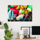 Poster Bouées de homard à Bass Harbour (Bureau à domicile)