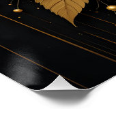 Poster Bouffée de feuille d'or (Coin)