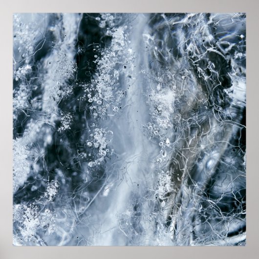 Poster Bouffée d'eau sur arrière - plan blanc (Devant)