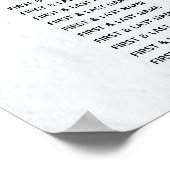 Poster Bougainvillea Carte de siège Mariage de l'île grec (Coin)