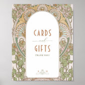 Poster Bougainvillea Cartes & Cadeaux Signer Mucha Vintag (Devant)