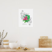 Poster Bougainvillea Fleur tropicale Langue des fleurs (Cuisine)