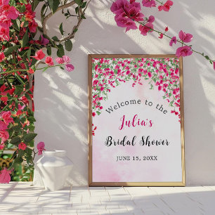 Poster Bougainvillea rose Tropical Forest Shower de maria