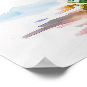 Poster Bougainvillier rose (Coin)