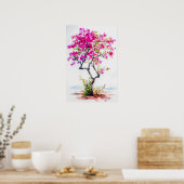 Poster Bougainvillier rose (Cuisine)